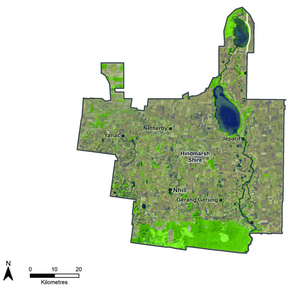 map of Hindmarsh Shire Area