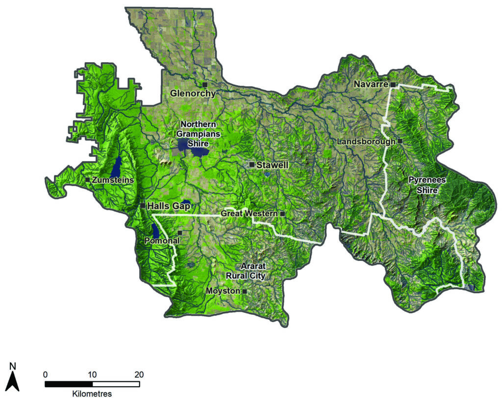 map of Upper Catchment Area
