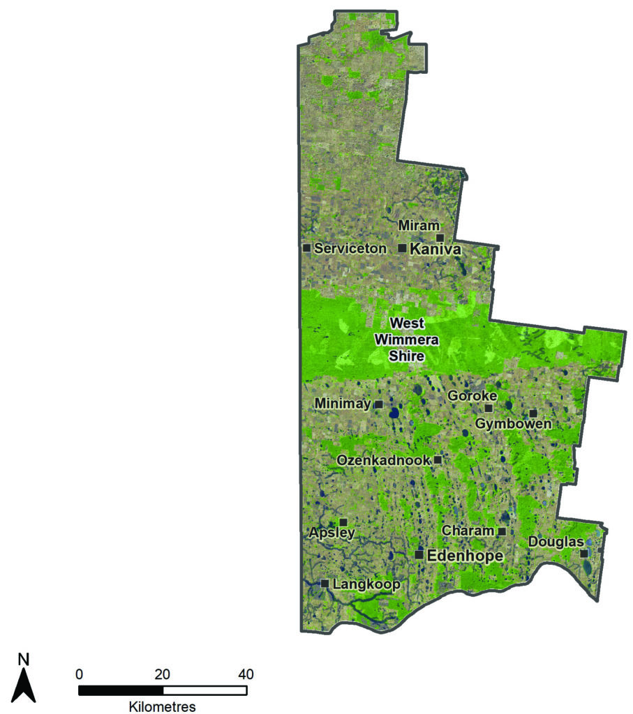 map of West Wimmera Area