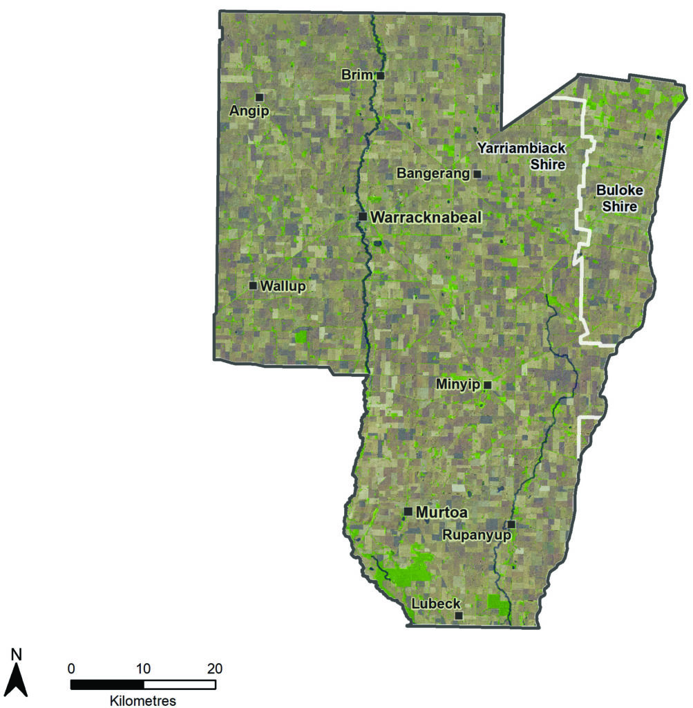 map of Yarriambiack and Buloke Shire Area